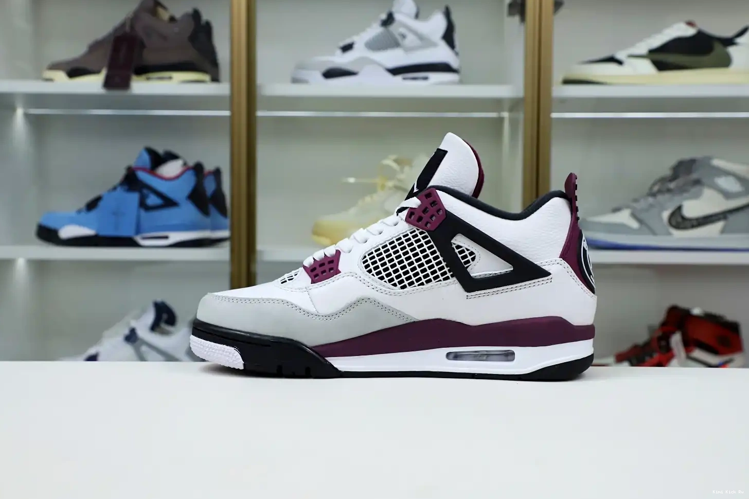 Kimikick X JORDAN 'BORDEAUX' AIR 4 PARIS RETRO SAINT-GERMAIN AIR JORDAN 0729